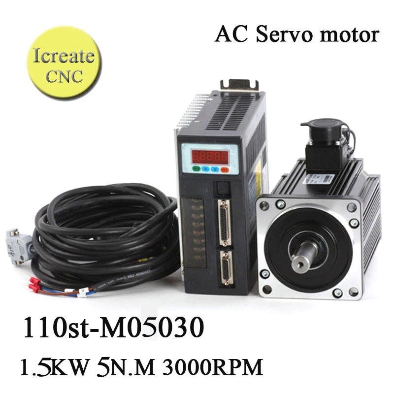 Buy Free Shipping 1.5KW Servo Motor Kit 110ST M05030