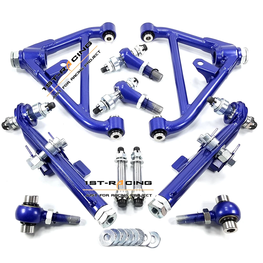 

For Nissan 240SX 300ZX S13 S14 Z32 Front Rear Lower Control Arms Suspension Blue NEW