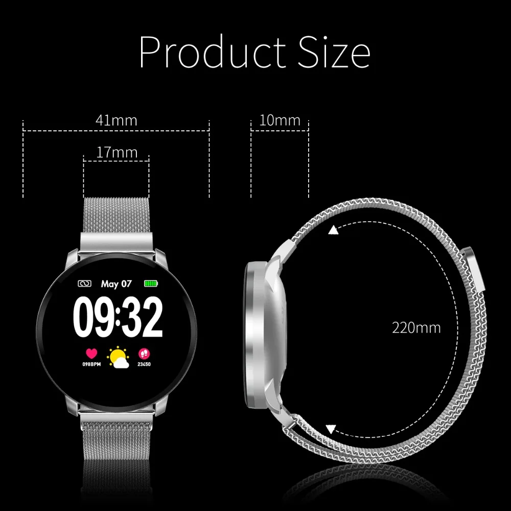 Men CF68 Smart Watch Women Waterproof IP67 Blood Pressure Sport Smartwatch Heart Rate Smart Bracelet vs Q9 for Android IOS