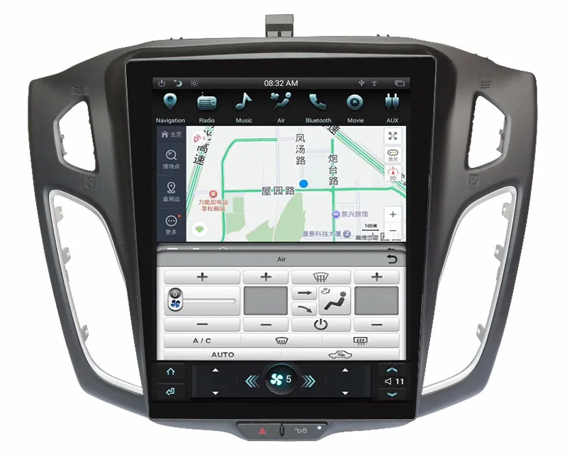Clearance For Ford Focus 2012 Vertical Screen Auto Audio 2GB+32GB 12.1" Tesla Android Car Radio GPS Multimedia Stereo 4