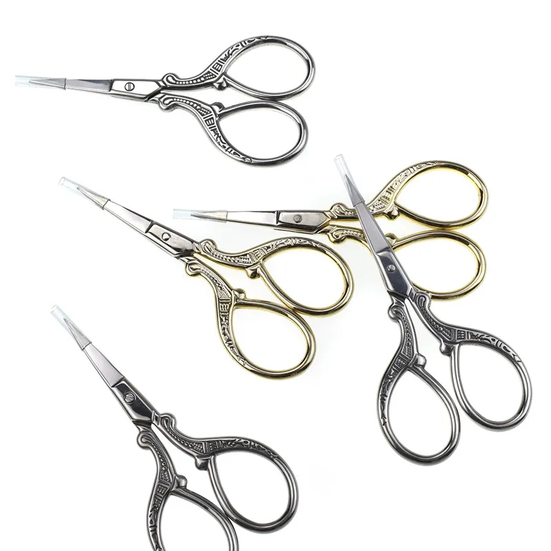 Small Cross Stitch Scissors Gold Silver Color Embroidery Sewing Scissors Women Tailors Handcraft Scissors DIY Tool Accessories (10)