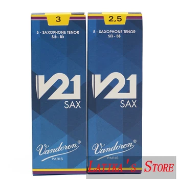 

Free shipping France Vandoren V21 Bb Tenor Reeds Strength 2.5# 3.0# Box of 5