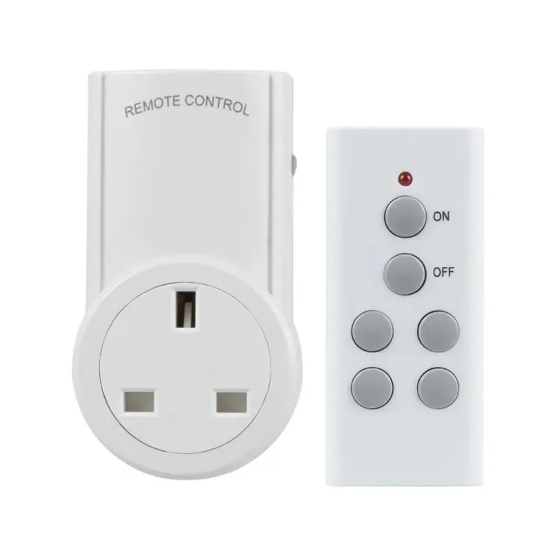 LEMAIC Intelligent UK Plug Wireless Remote Control 5 Socket Receivers Transmitter Smart Power