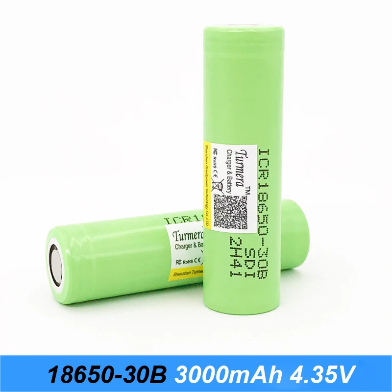 Фонарик 18650 батарея icr18650 30b 3000mah 3,7 V литий-ионный аккумулятор для зарядного устройства 18650 Turmera j10