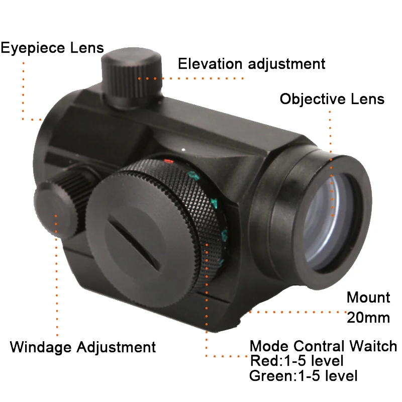 Прицелы для охотничьих ружей Red Dot страйкбол тактический голографический оптический прицел 20 мм Rail Chasse caza Luneta Para Rifle