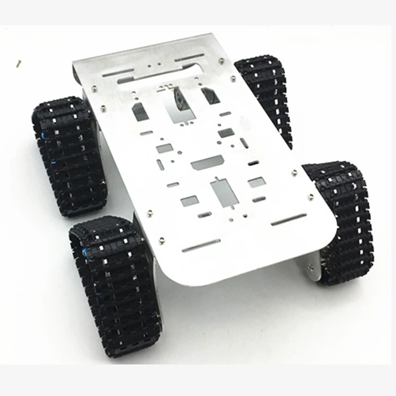 Smart Crawler Robotic Chassis 4WD Metal Tank For Mini RC Robot Model Toy Vehicles Spare Parts