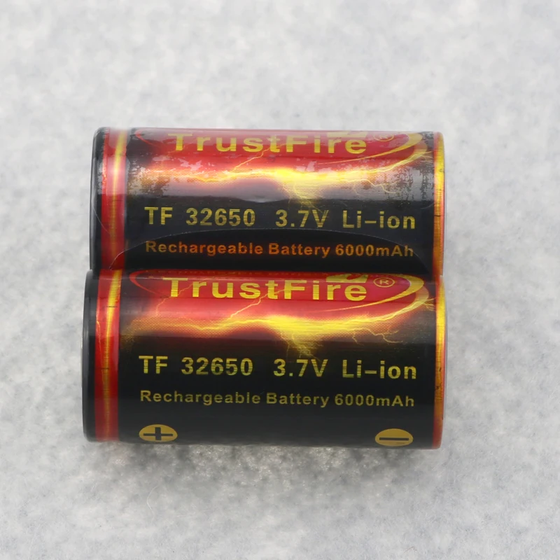 2 шт перезаряжаемые TrustFire 6000mAh 3,7 V 32650 литий-ионные аккумуляторы+ 1 шт Универсальное зарядное устройство для 14500 16340 18650 26650 и т. Д