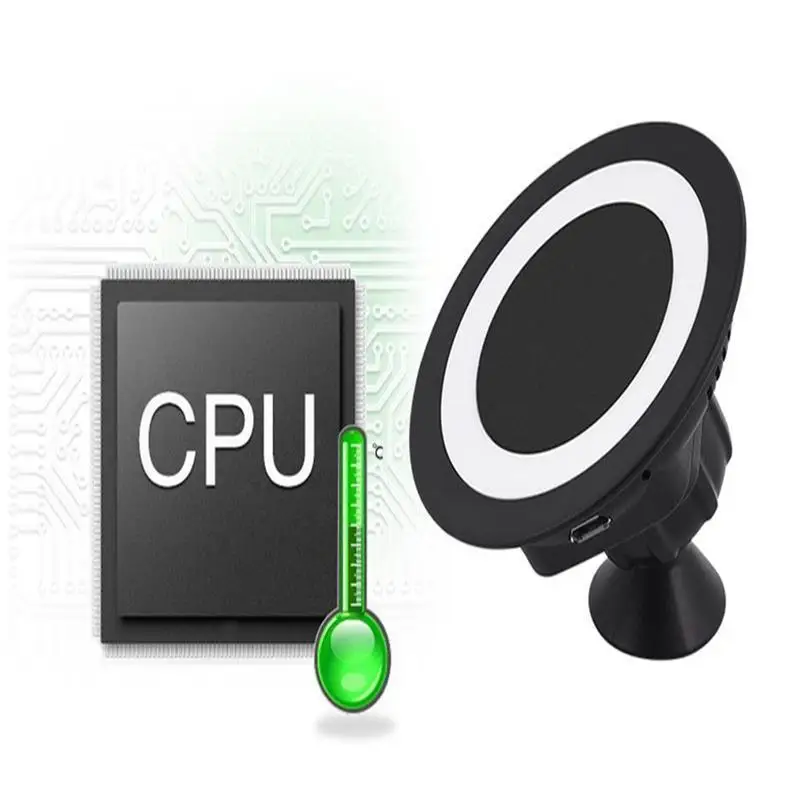 Universal car Qi Wireless Mobile Phone Car Charger 360 Roation Auto Charing Pad for Samsung Galaxy S7 Edge Plus Power Adapter