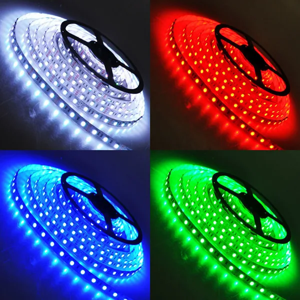 Glue waterproof IP65 5050 150leds RGB LED stripe light LED ribbon ...