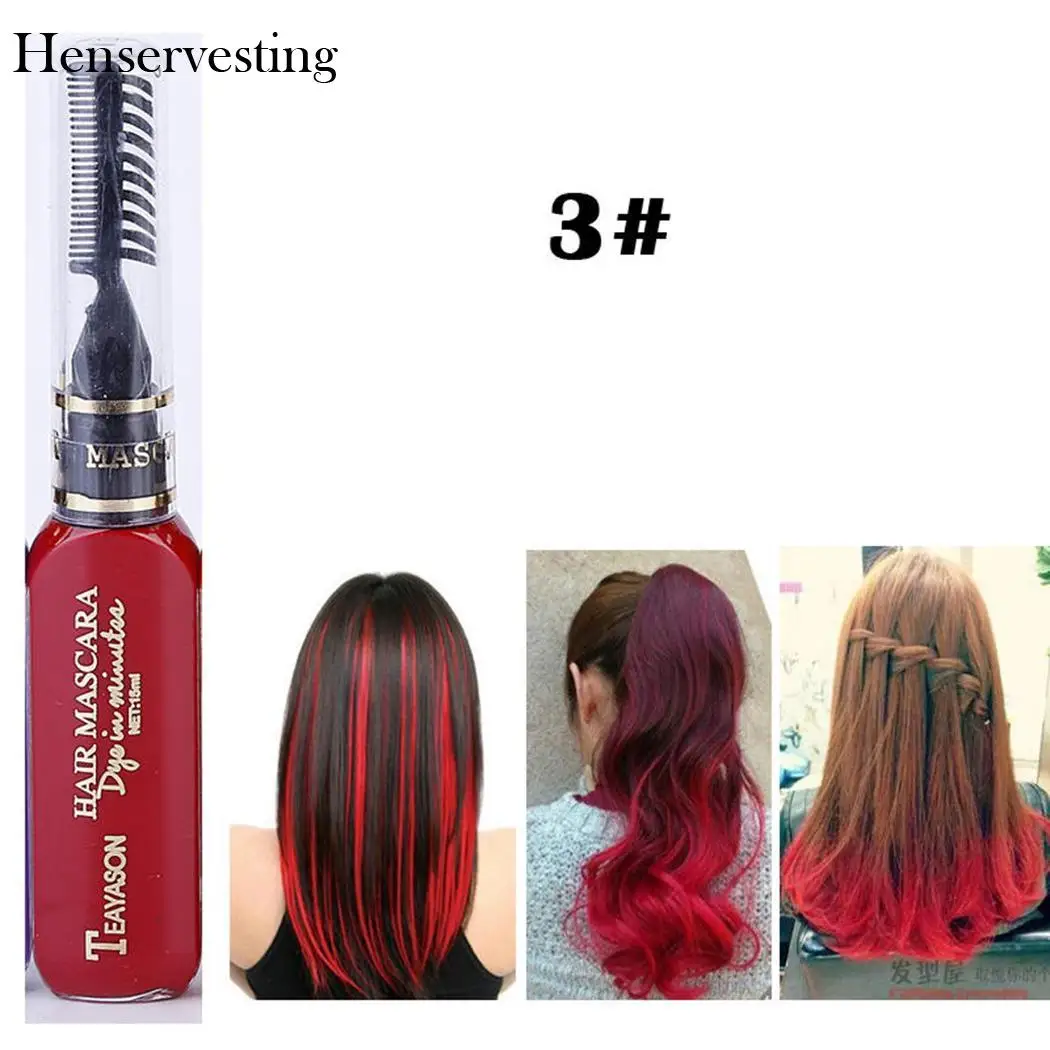 

13 Colors Hair Color Cream Highlights One Time Temporary Hair Dye Cream Unisex Streaks Hair Styling Tool