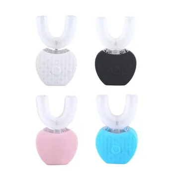

U Shape Silicone 360 Degree Sonic Automatic Electric Toothbrush Teeth Whitening Intelligent Silicone Toothbrush
