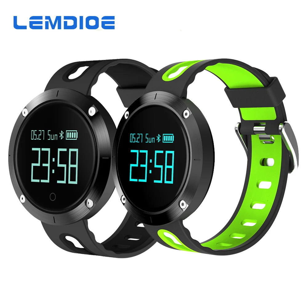 LEMDIOE T1 Bluetooth Smart Band Support Heart Rate Blood Pressure Monitor Fitness Tracker Smart Bracelet wristband