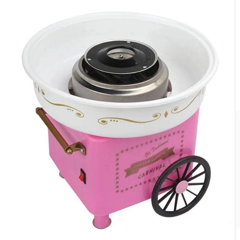 

Hot sale cotton candy maker household cotton candy machine floss maker pink color candy floss machine