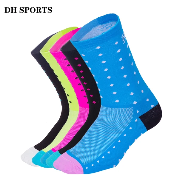 US $2.58 DH SPORTS Professional Cycling Socks Men Women Outdoor Sport Running Racing Compression Socks Bicyc