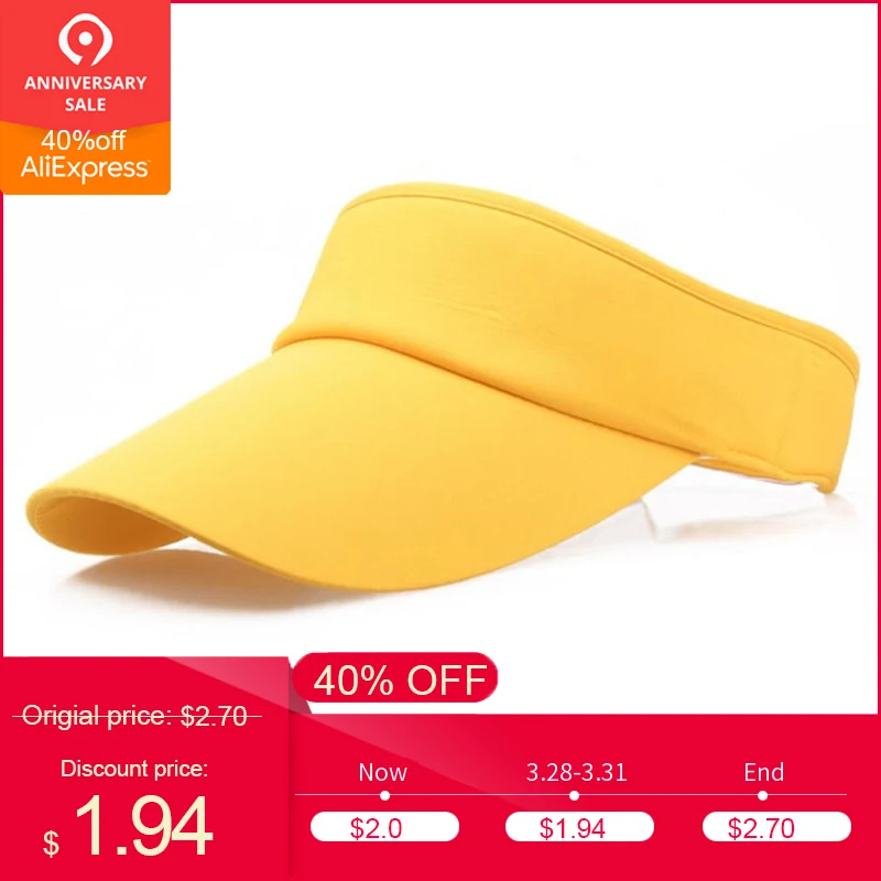 

2018 Fashion Men women's hat baseball cap Sport Headband Classic Sun hip hop casquette Visor Hat Cap Beach Loose Short Top