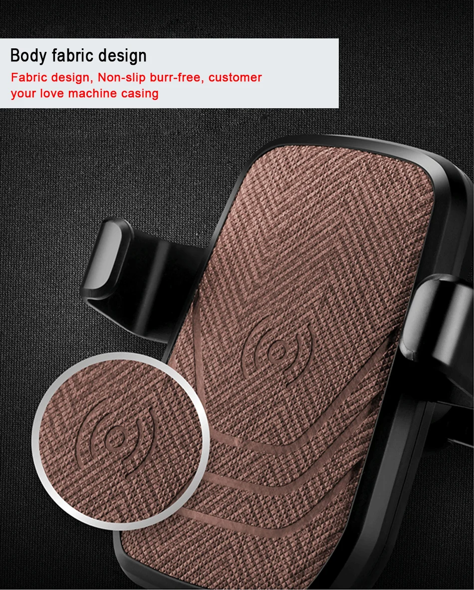 !ACCEZZ 2 in 1 Fast Wireless Charging 10W For iPhone X 7 8 Plus Samsung S7 S8 S9 Sony Z3V ZAV Air Vent Mount Phone Stand Holder (11)