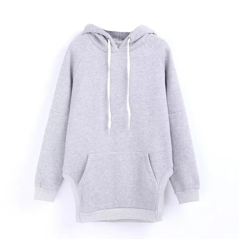 2017 Essential Thicken Hoodies Women Side Slits