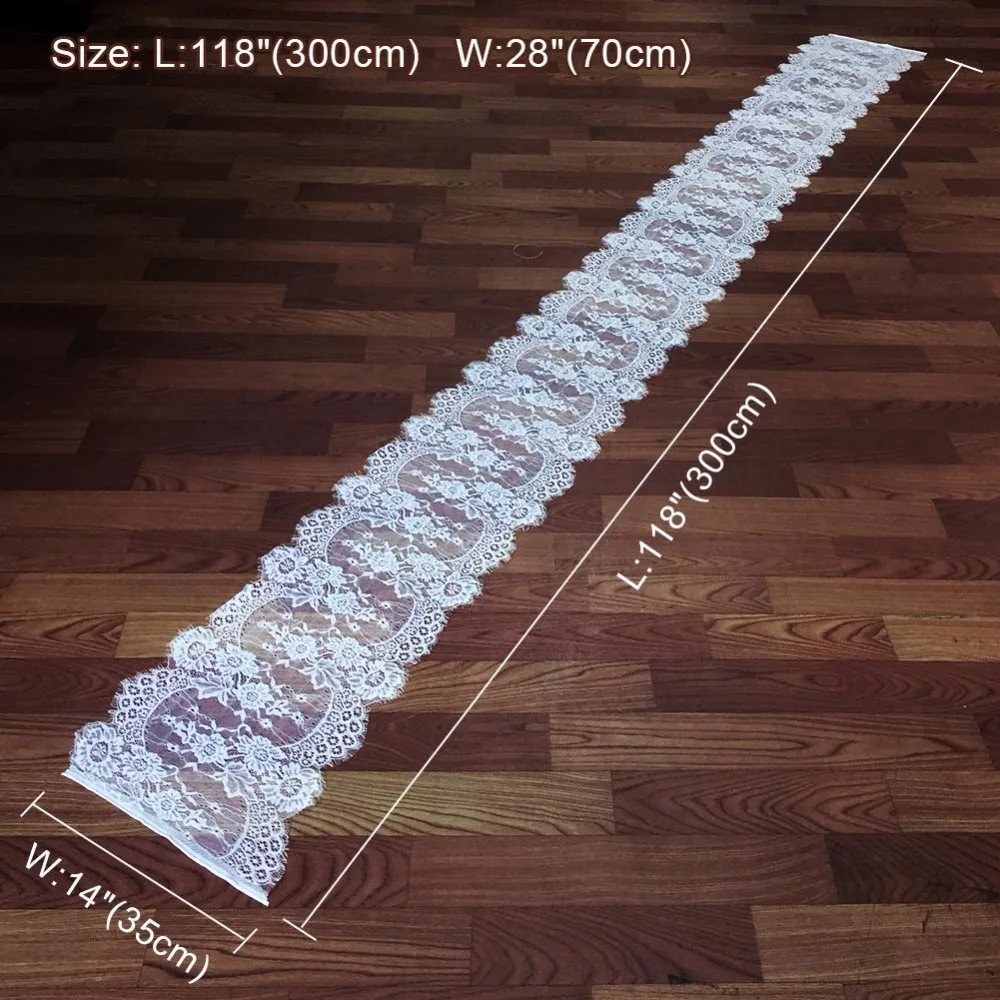 Цветочный белый кружевной стул с бантом OurWarm 35x300 см украшение на день рождения