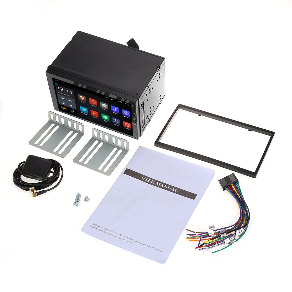Best 2 Din Android Car Radio Stereo 7"Universal Car GPS Navigation Wifi Bluetooth USB DVR Radio Audio Player no DVD kits Player 5