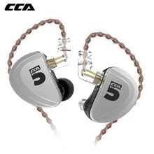 Новые CCA A10 наушники-вкладыши 5 сбалансированный арматурный драйвер HIFI монитор с басом наушники-вкладыши с 2pin кабелем для KZ ZS10 PR