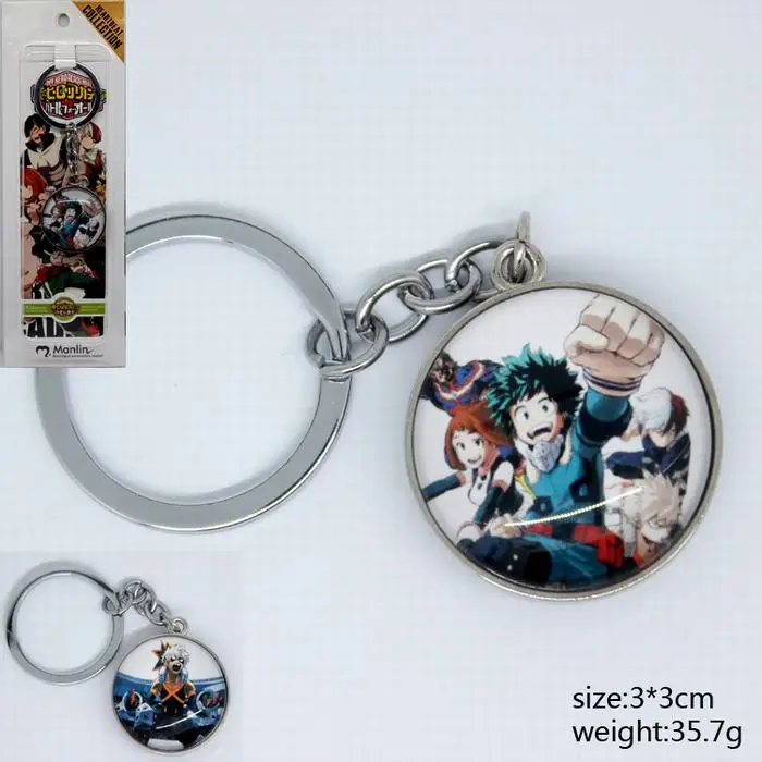10 шт./лот аниме Моя геройская Академия Izuku мидория Katsuki Bakugou металлический брелок