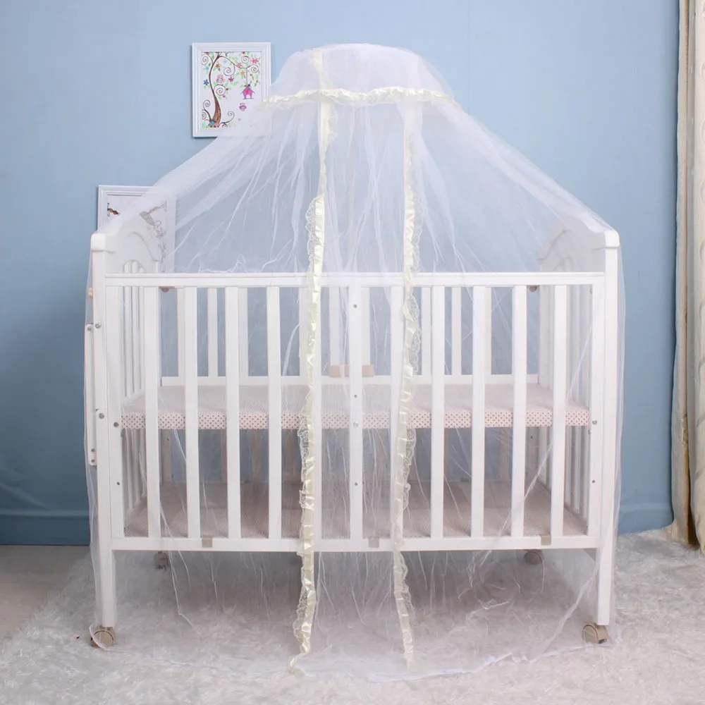 Baby Bed Home Mosquito Net Elegant Baby Infant Round Dome Crib Bed