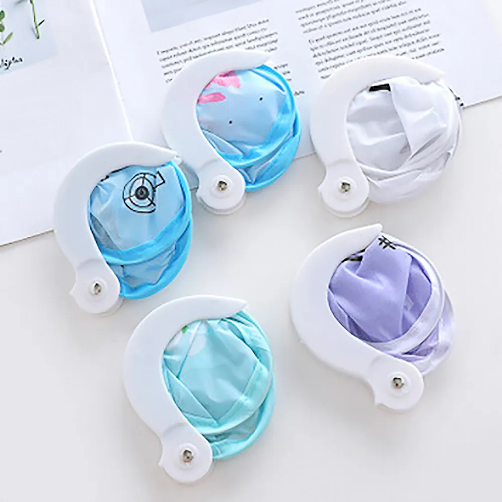 

Portable Convenient Folding Round Cloth Pocket Fan Travel Holiday Souvenir New And High Quality Cute Decorative Fan