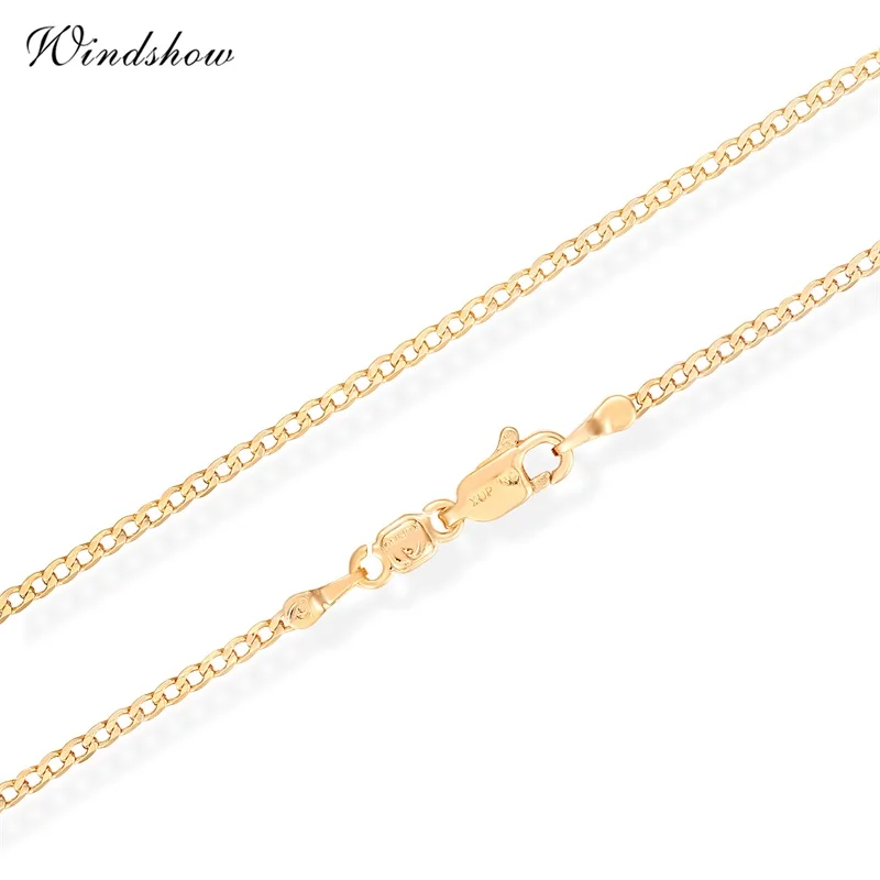 Children Boys Baby Kids Jewelry Yellow Gold Color Flat Curb Chain 14' Collar Short Choker Necklace Wholesale Best Birthday Gift