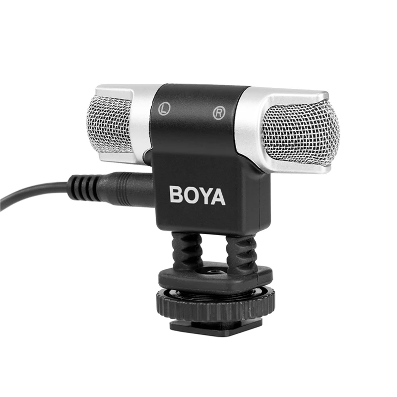 BOYA BY MM3 стерео конденсатор mi crophone для iPhone Android смартфон DSLR камера DV видеокамера ПК