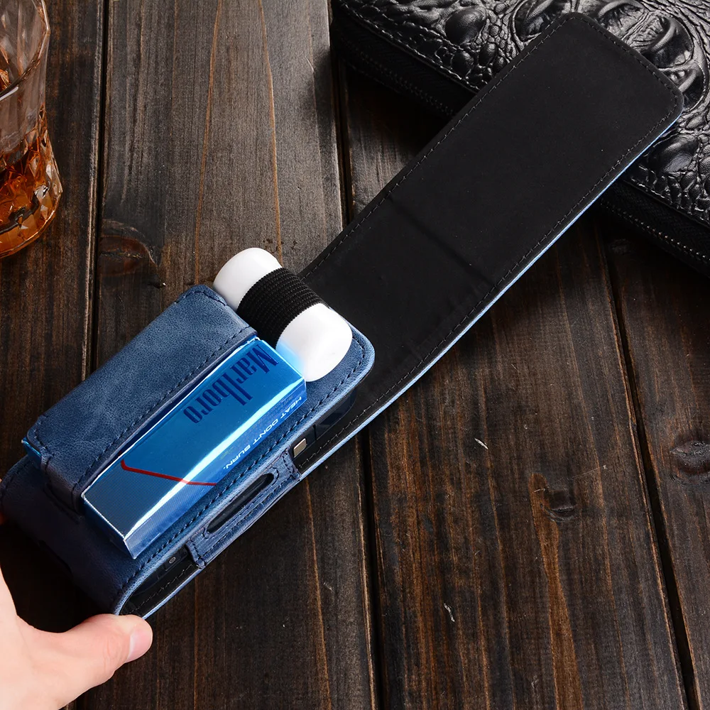 

Original 331332 Full Protective Carrying case 4 color Box Card Holder Pouch Bag PU IQOS Leather Case for iQOS E Cigarettes