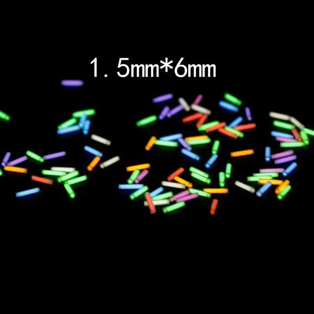 1,5x6 мм флуоресцентная трубка ночник в темноте светильник Декор тритиевая лампа 1 шт. водонепроницаемый DIY 3 цвета