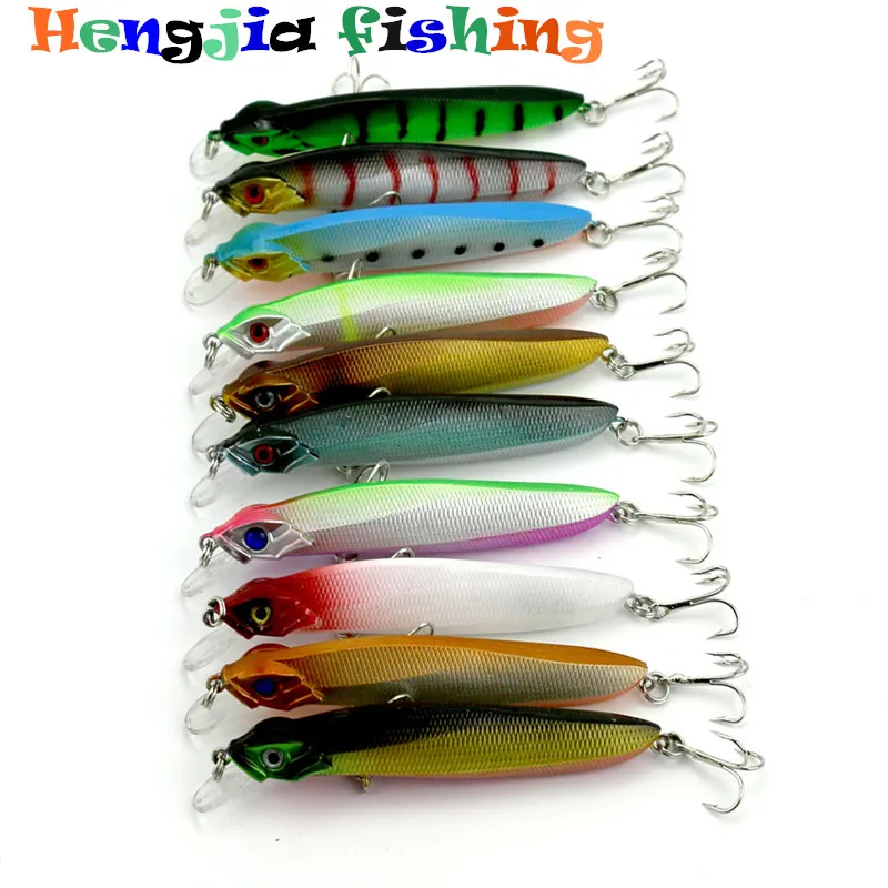 HENGJIA hard plastic Minnow Bass Fishing Lure Salt water fishing lures