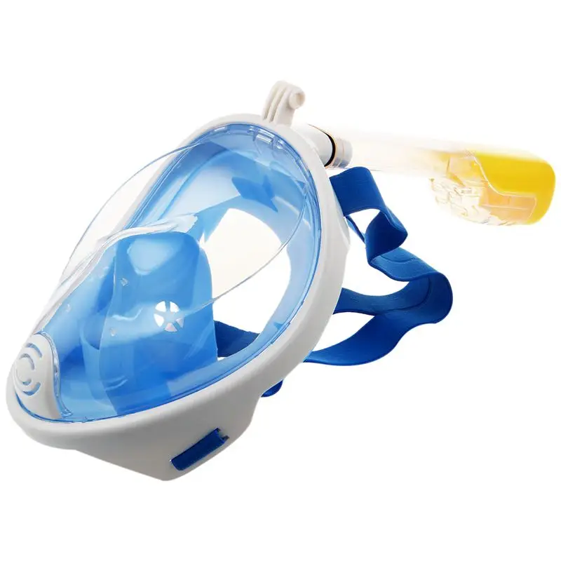 

Swimming Diving Snorkeling Full Face Mask Surface Scuba for Gopro S/M Blue