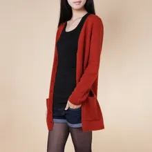 new cardigan women spring autumn long cardigan lady cashmere material loose sweater for female outerwear coat