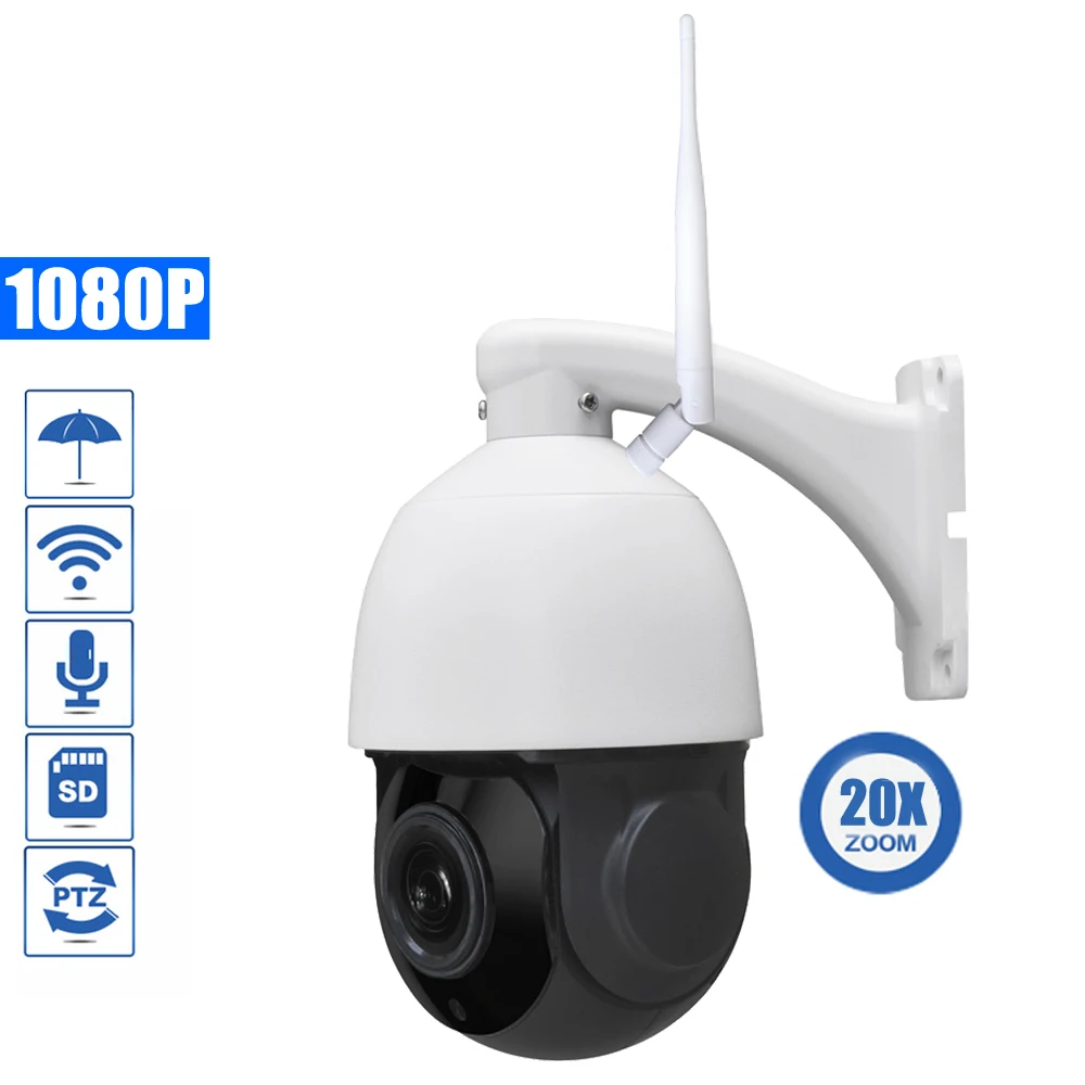 

OwlCat 3516C Sony323 HD 1080P PTZ IP Camera Wifi Outdoor 20X ZOOM Audio Two Way Talk IR Night Onvif Security CCTV Wifi Camera