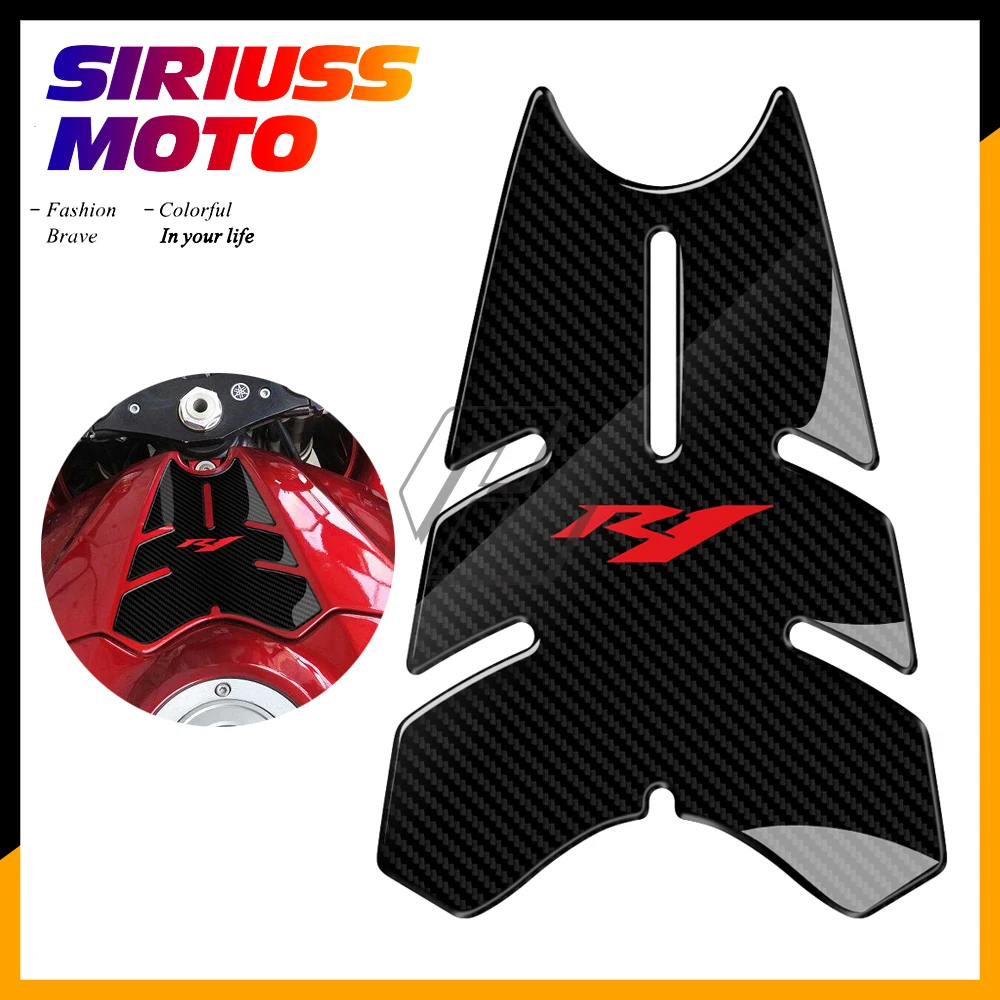 

3D Motorcycle Front Gas Fuel Tank Cover Protector Tank Pad Case for Yamaha YZF-R1 R1 2007 2008