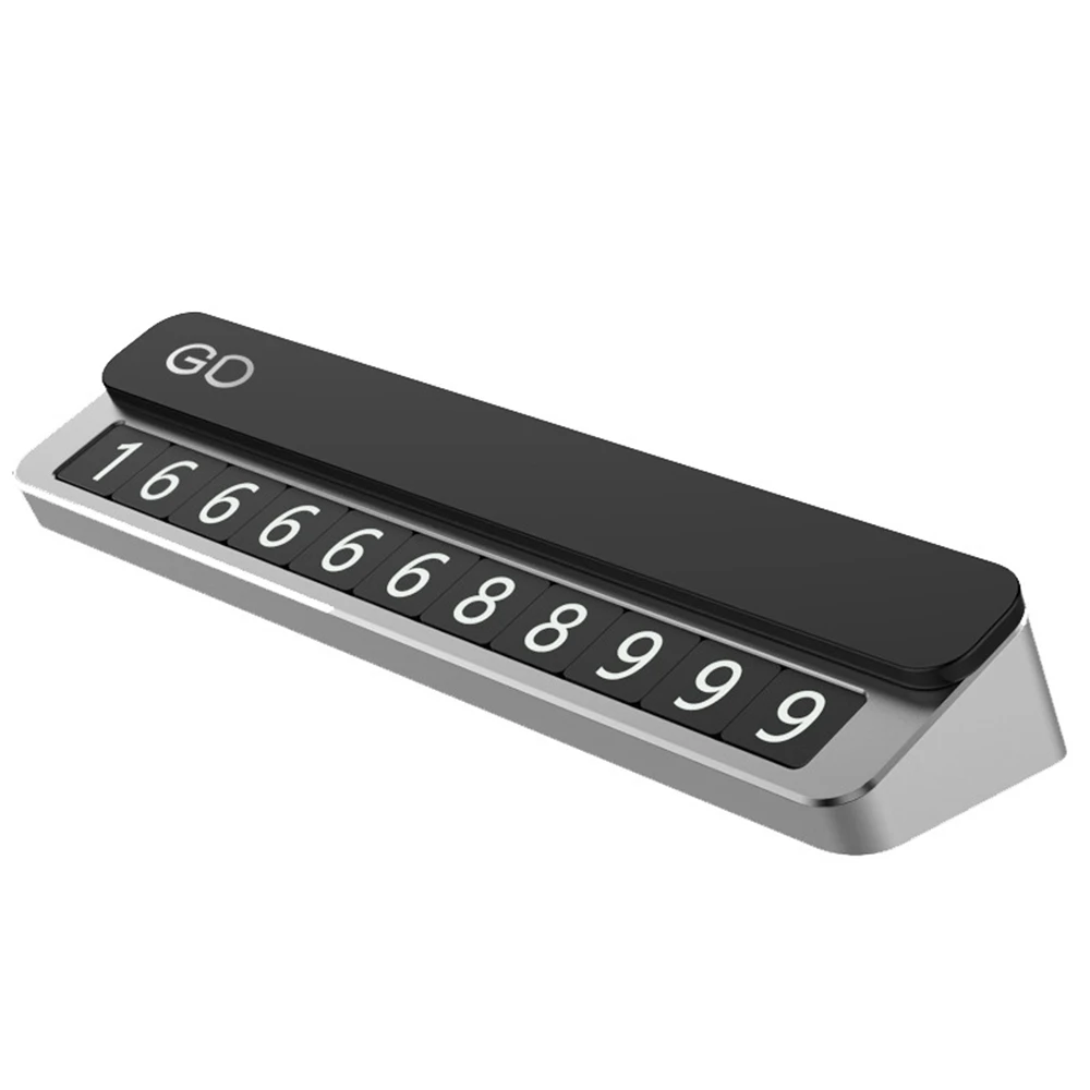 

Styling Magnetic Temporary Parking Card Telephone Number Plate Car Sticker with Phone Number Sheet Cover Hidden Accessories