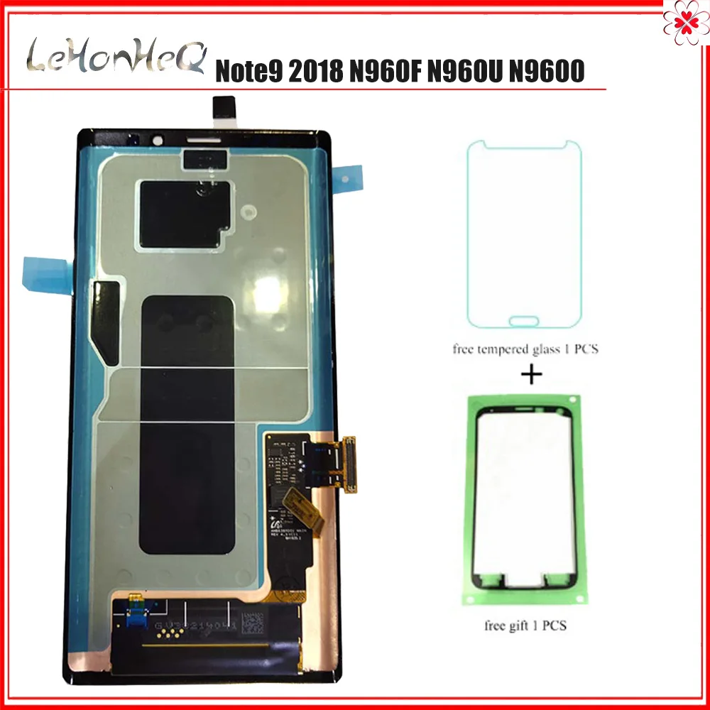 

super AMOLED LCD For Samsung Galaxy Note9 Note 9 N960F N960D N960DS LCD Display Touch screen Digitizer Assembly with frame