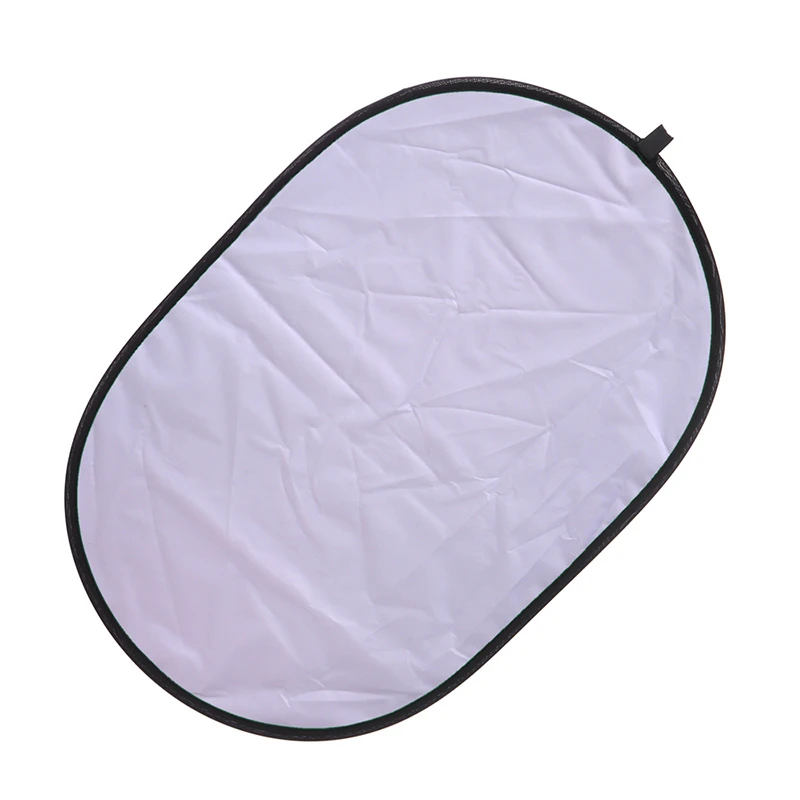 NiYi 100x150cm Multi Collapsible Portable Disc Light Reflector for oval Photography 2in1 white and Silver