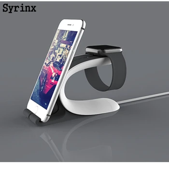 

Syrinx 2 in 1 Multi Charging Dock Stand Docking Station Charger Holder for Apple Watch for iPhone Mobile Phone Tablet Support