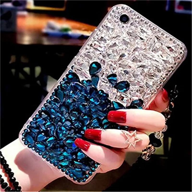 

1Pcs Fashion Case For LG K10 2018 K30 Luxury Crystal Rhinestone Diamond Bling Clear Phone Case For LG Aristo 2 K8 2018 X210 Case