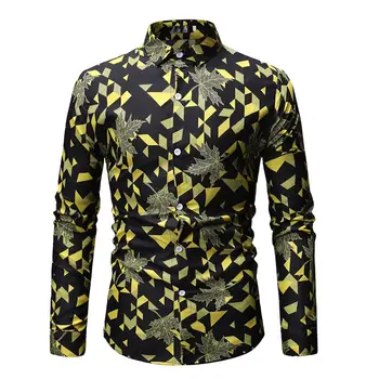 

MarKyi 2019 brand plaid print turkey mens shirts good quality long sleeve check shirt man slim fit