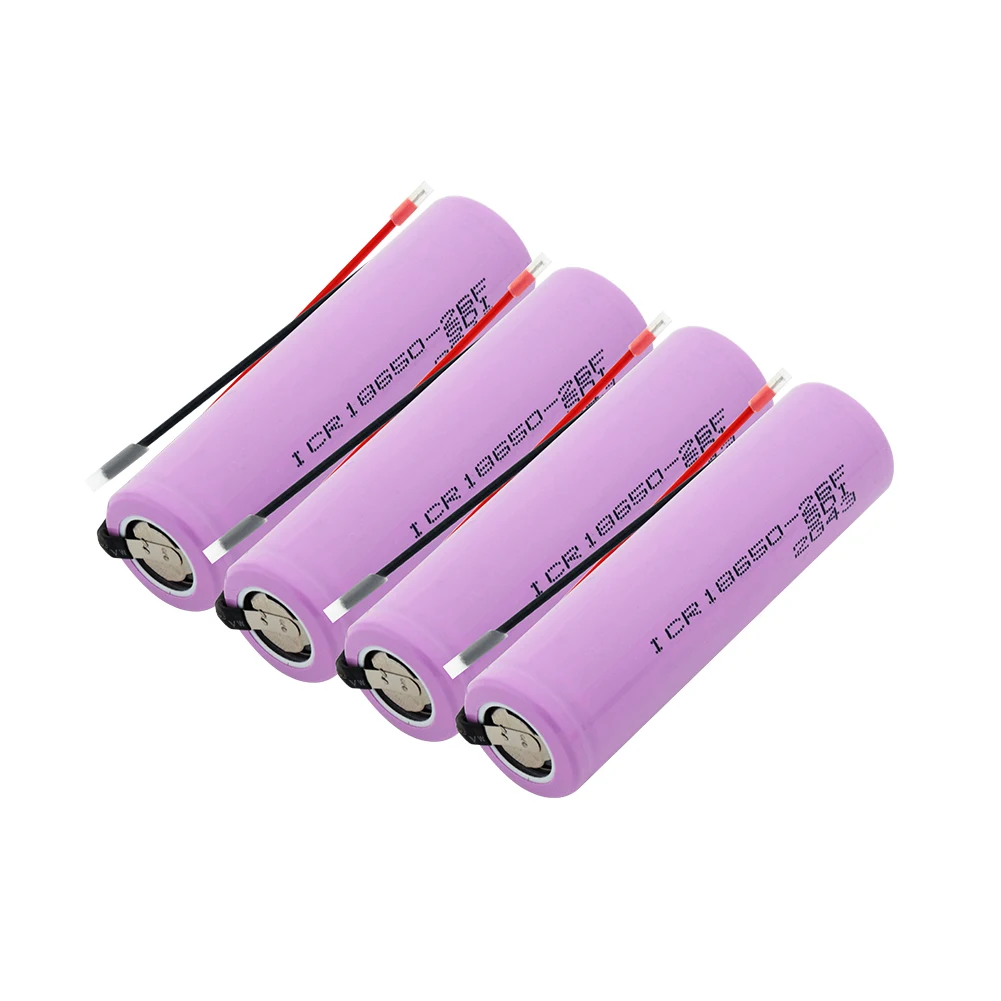 1/2/4 шт 3,7 V 18650 20A разрядки 2600mAh ICR 18650 26F литий ионный Батарея Перезаряжаемые 18650 Батарея Лучший+ 2 поделки из проволоки