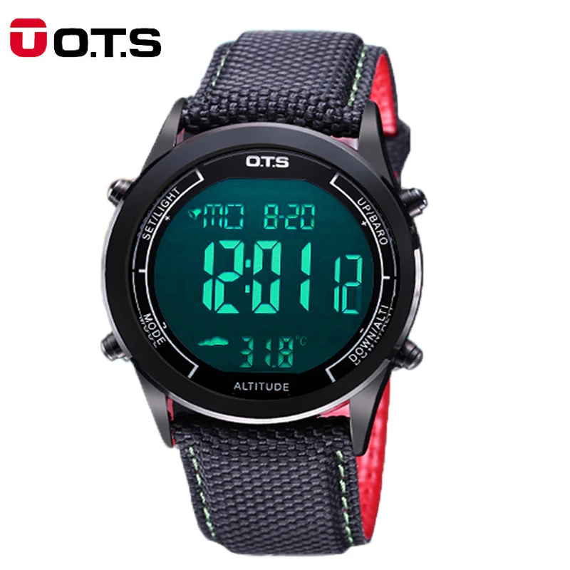 OTS Men's Sports Watches 30m Waterproof Digital LED Military Watch Men Fashion Casual Electronics Wristwatch