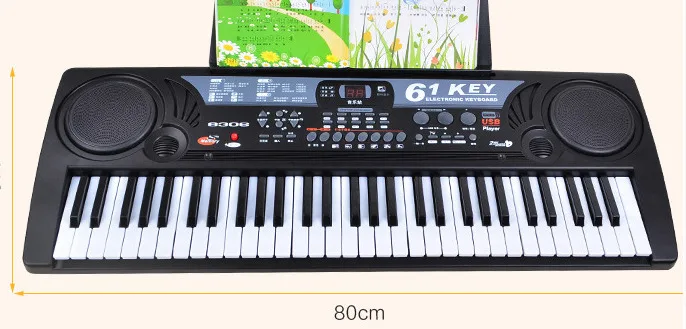  2017 baby piano 61 keys with microphone children multi-purpose teaching toys piano girl BOY - 32827368451