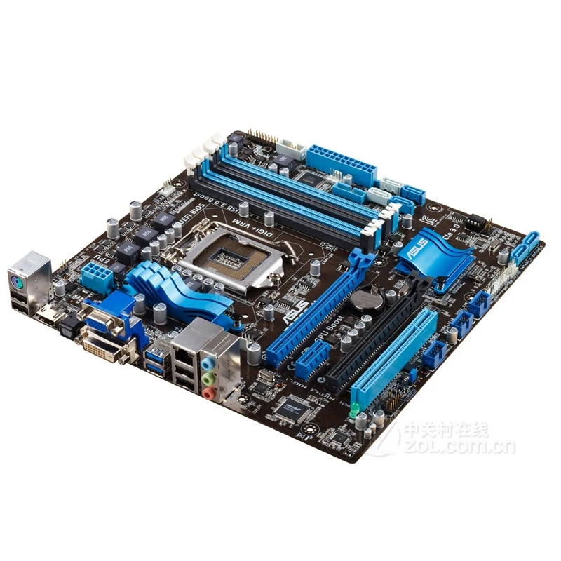 Asus P8Z77-M настольная материнская плата Z77 Socket LGA 1155 i3 i5 i7 DDR3 32G uATX UEFI биос оригинальная б/у материнская плата в продаже