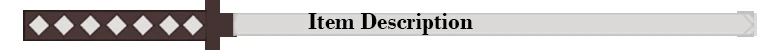 Item Description