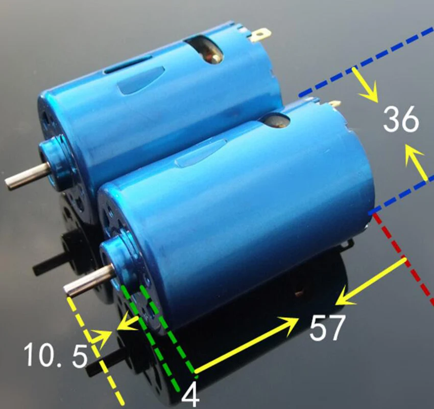 1 шт. Супер Скоростной синий корпус 550 двигатель постоянного тока с вентилятором с высоким крутящим моментом ферромагнитная Модель автомобиля Корабль силовой двигатель DIY технология изготовления