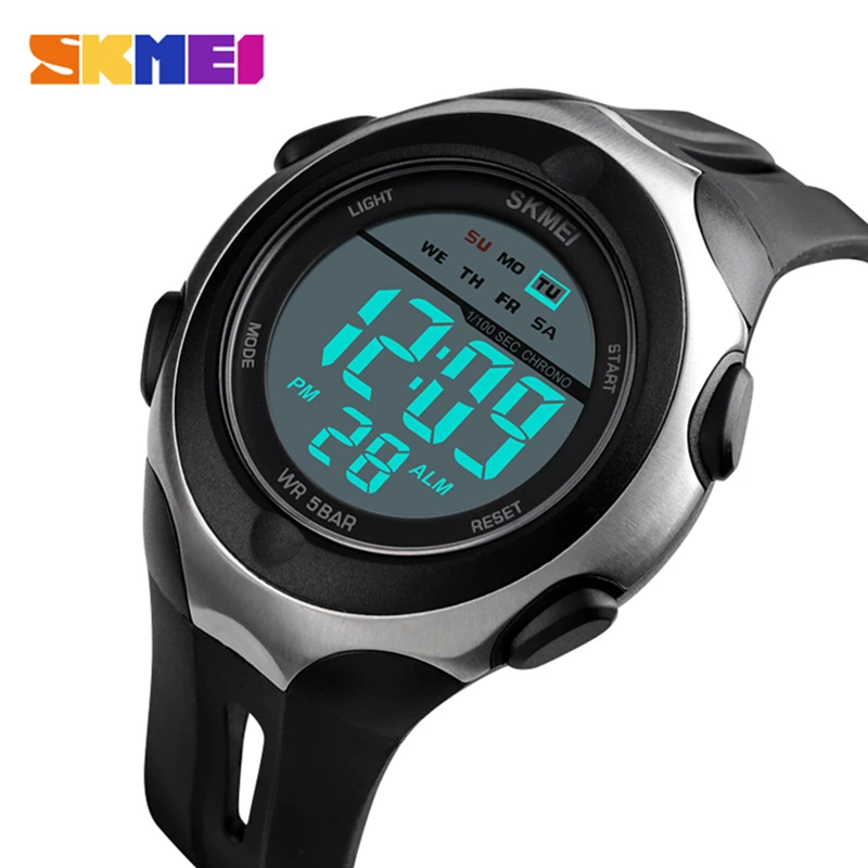 

2019 New SKMEI Fashion Sport Watch Men Digital 50M Waterproof Electronic Wristwatches Luminous Chrono Alarm Clock Watch For Men