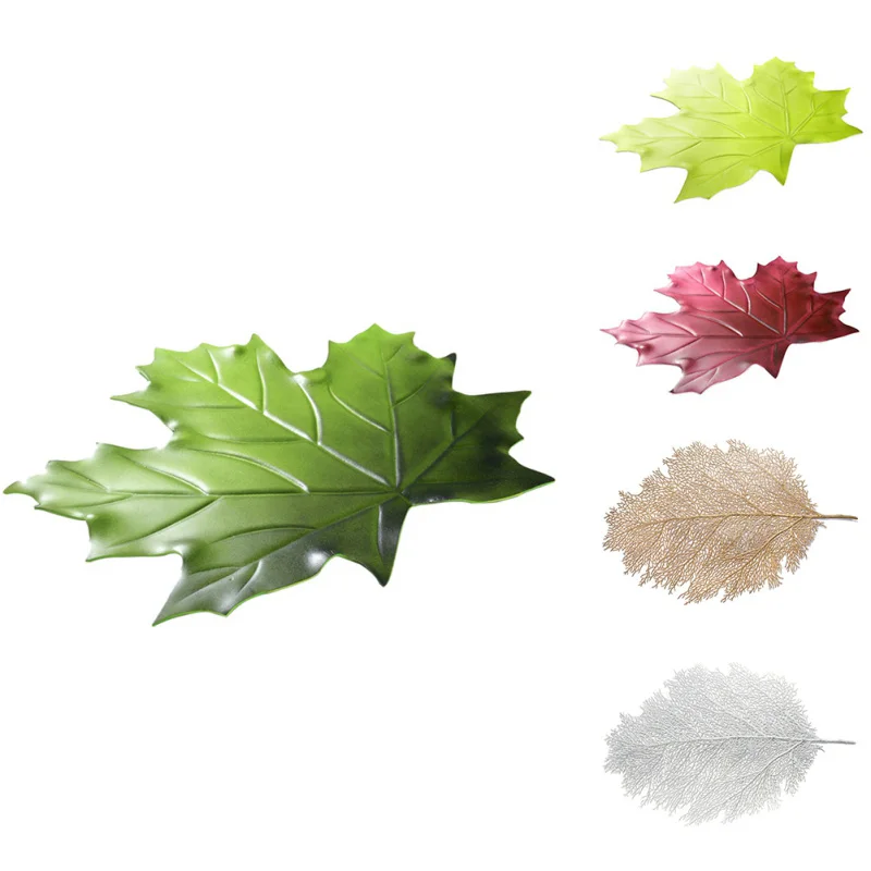

1PCS Simulation Leaf Kitchen Placemat EVA Dining Table Mat Non-Slip Pad Waterproof Disc Pads Coasters Decoration